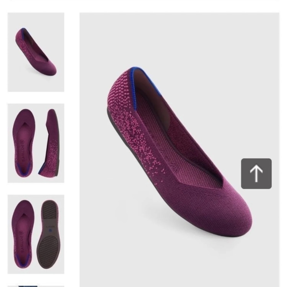 New in box - Rothys fig python flats